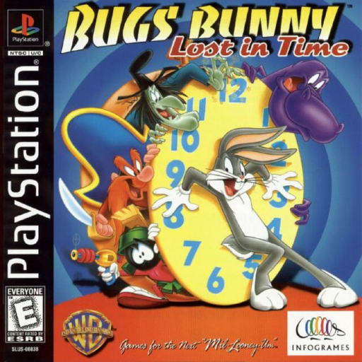 Bugs Bunny Lost in Time box art for Playstation
